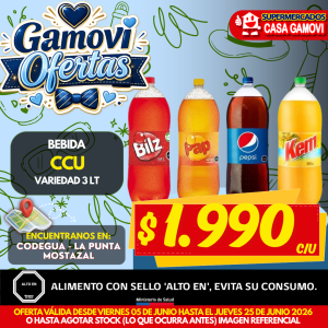 BEBIDA PET 3LT CCU VARIEDAES ORIGINAL