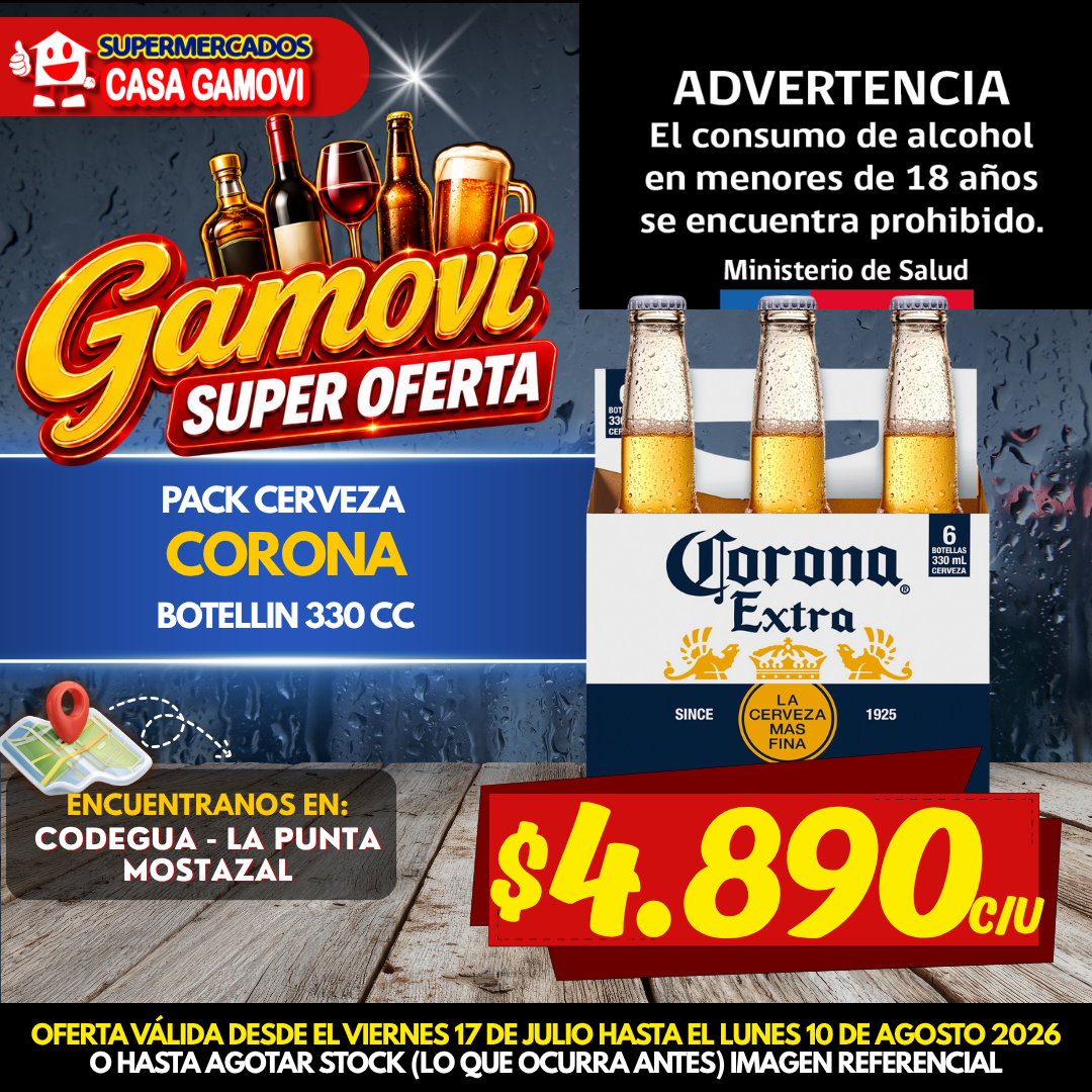 CERVEZA 330CC 4.5GL CORONA - Imagen 1