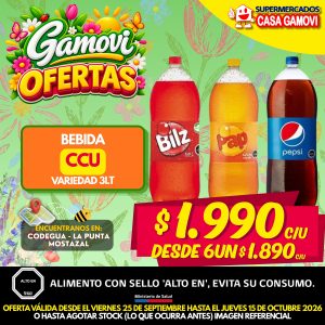 BEBIDA PET 3LT CCU VARIEDAES ORIGINAL