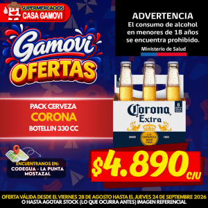 CERVEZA 330CC 4.5GL CORONA