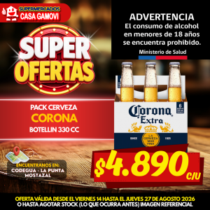 CERVEZA 330CC 4.5GL CORONA
