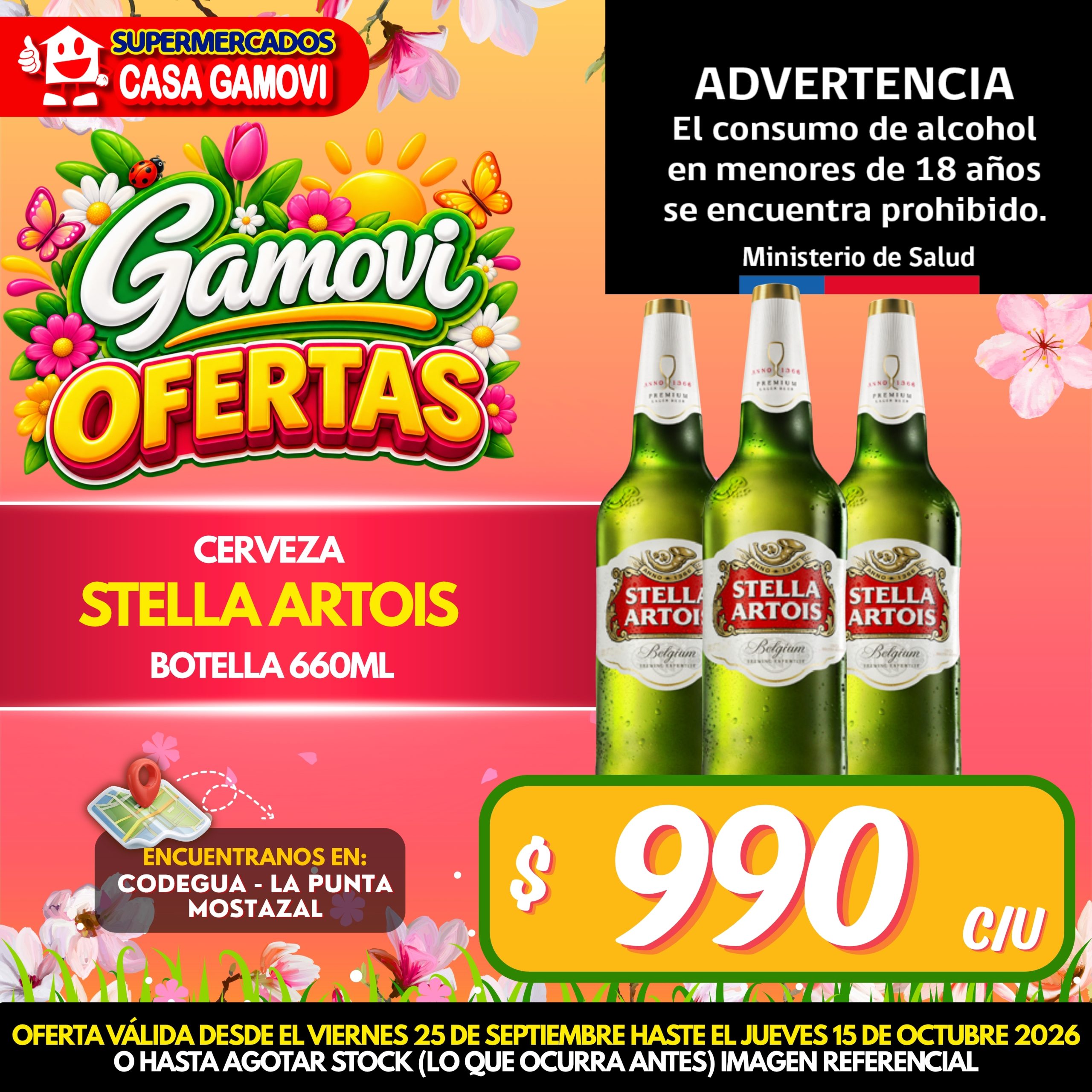 CERVEZA STELLA ARTOIS BOTELLA DE 660 CC - Imagen 1