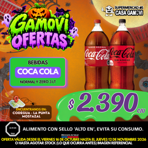 BEBIDA PET 3LT COCA COLA ORIGINAL Y ZERO